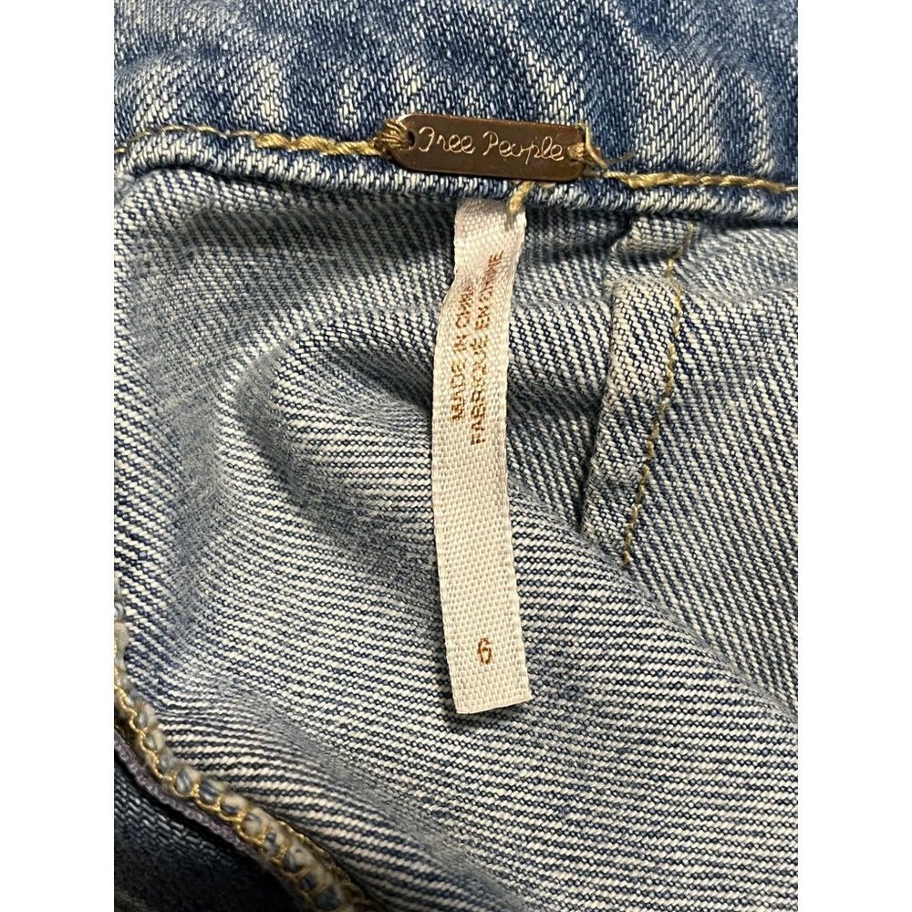 SIZE 6 FREE PEOPLE DENIM SKIRT - Picture 5 of 6